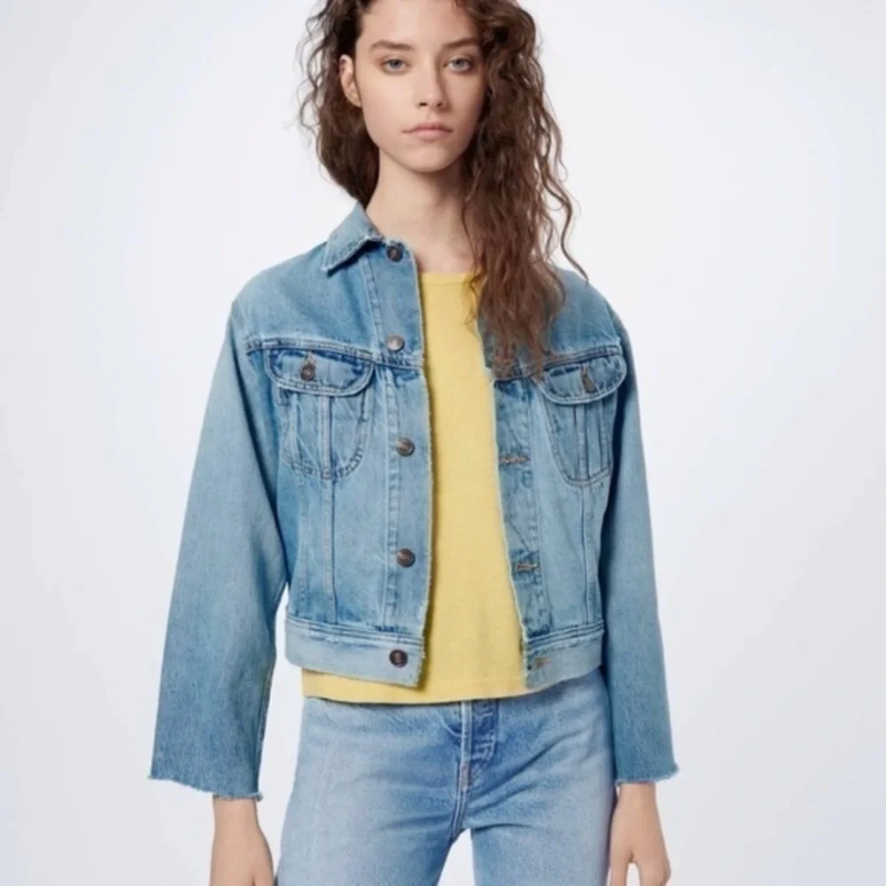 Re/Done 70s Rodeo Retro Denim Jacket Light Worn 9 NWT Vintage Vibe - Picture 2 of 16